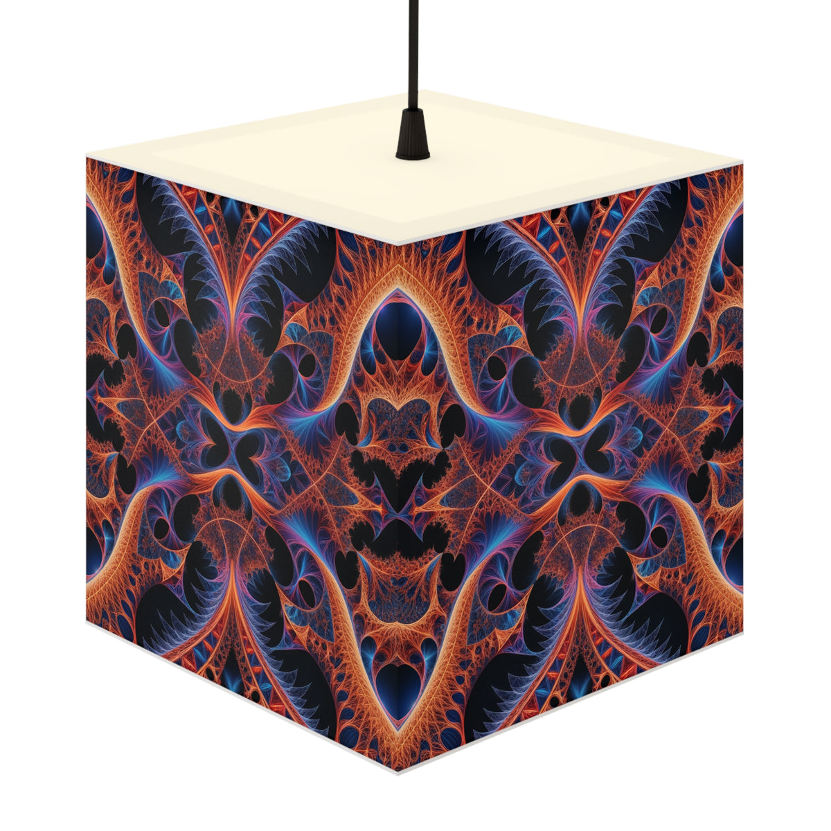 DECO - Lampe Cubique Fractale Courbe de Cantor-Minkowski