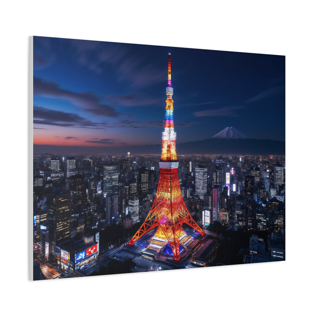 Tableau Tokyo Tower et Mont Fuji