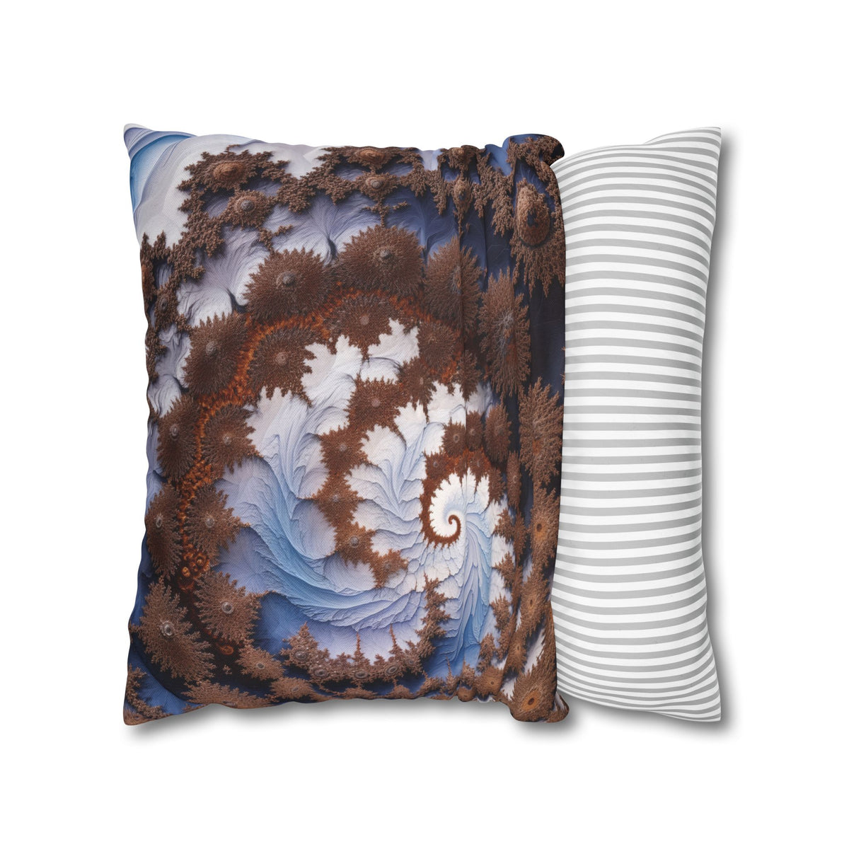 Housse de coussin Courbe Fractale de Cesaro