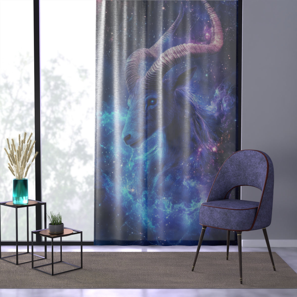 Rideau Signe Astrologique Capricorne
