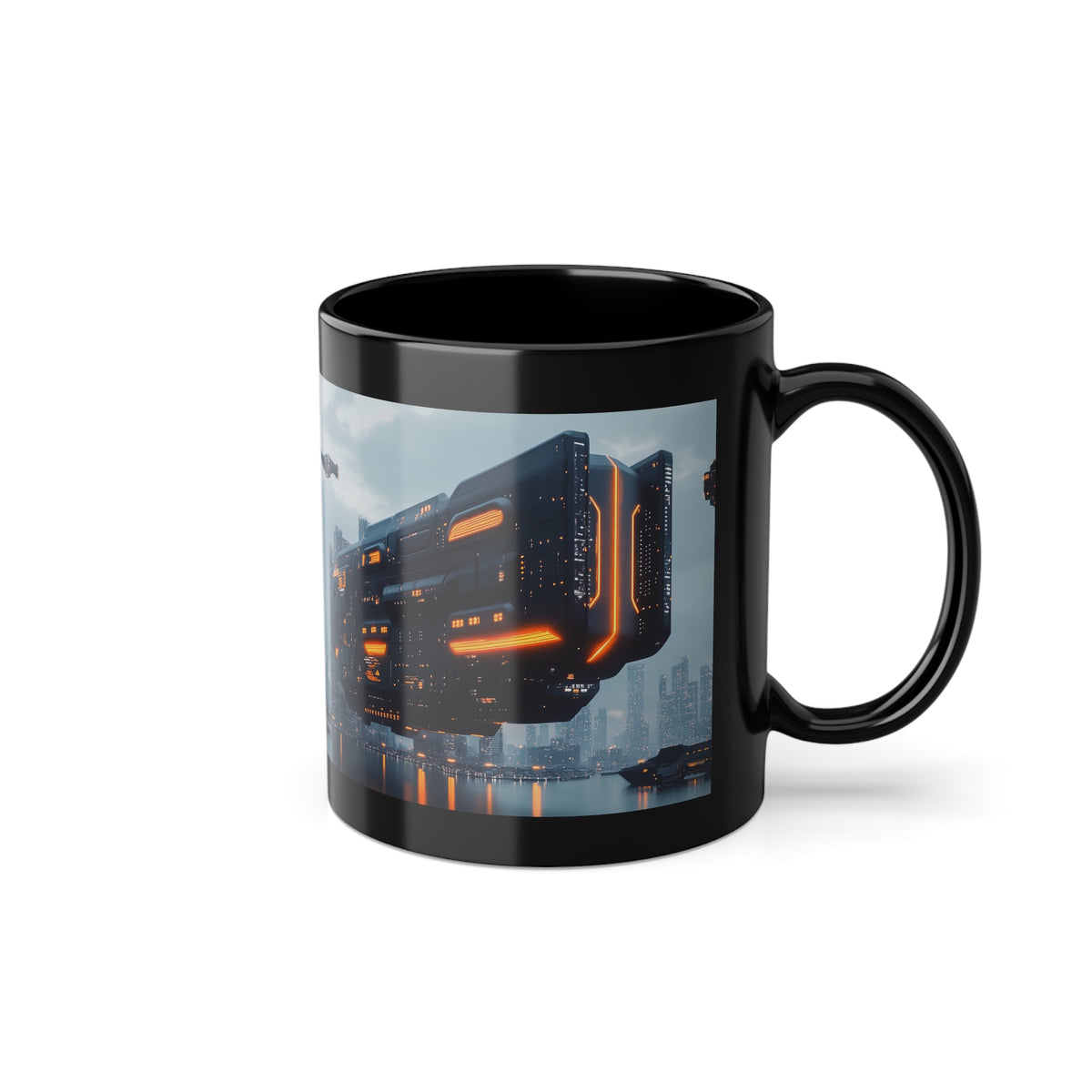Mug Noir Cyberpunk Arsenal des MégaCorporation