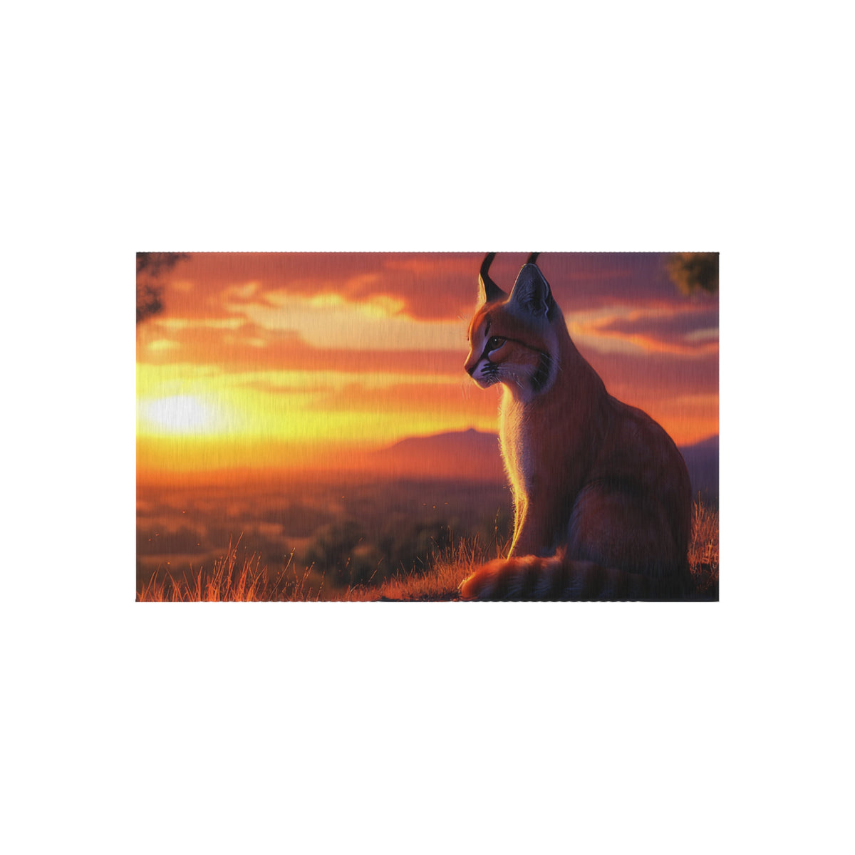 Tapis de salon Caracal au Lever du Soleil