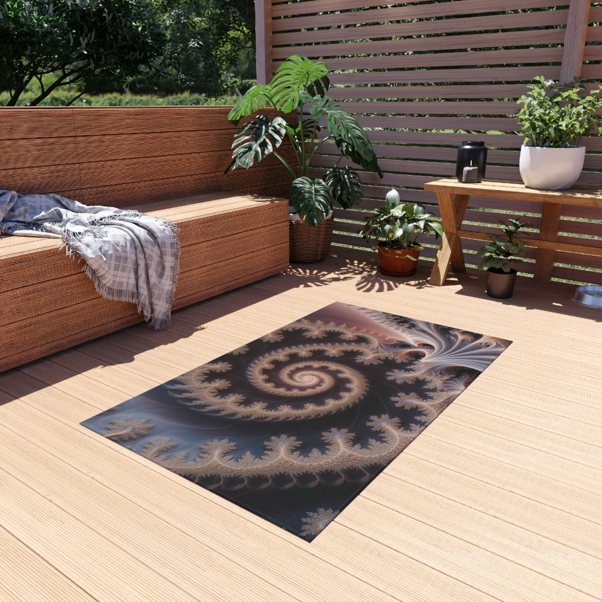 Tapis de salon Courbe de Péano-Vicsek