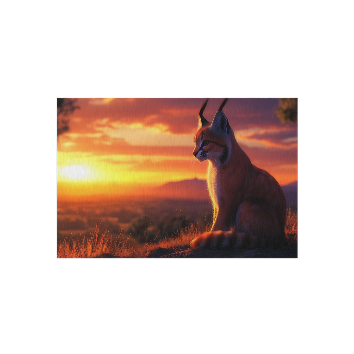 Tapis de salon Caracal au Lever du Soleil