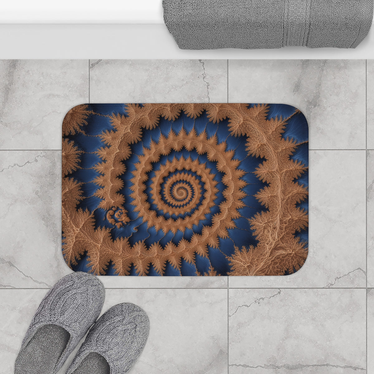 Tapis salle de bain Courbe de Rham-Péano