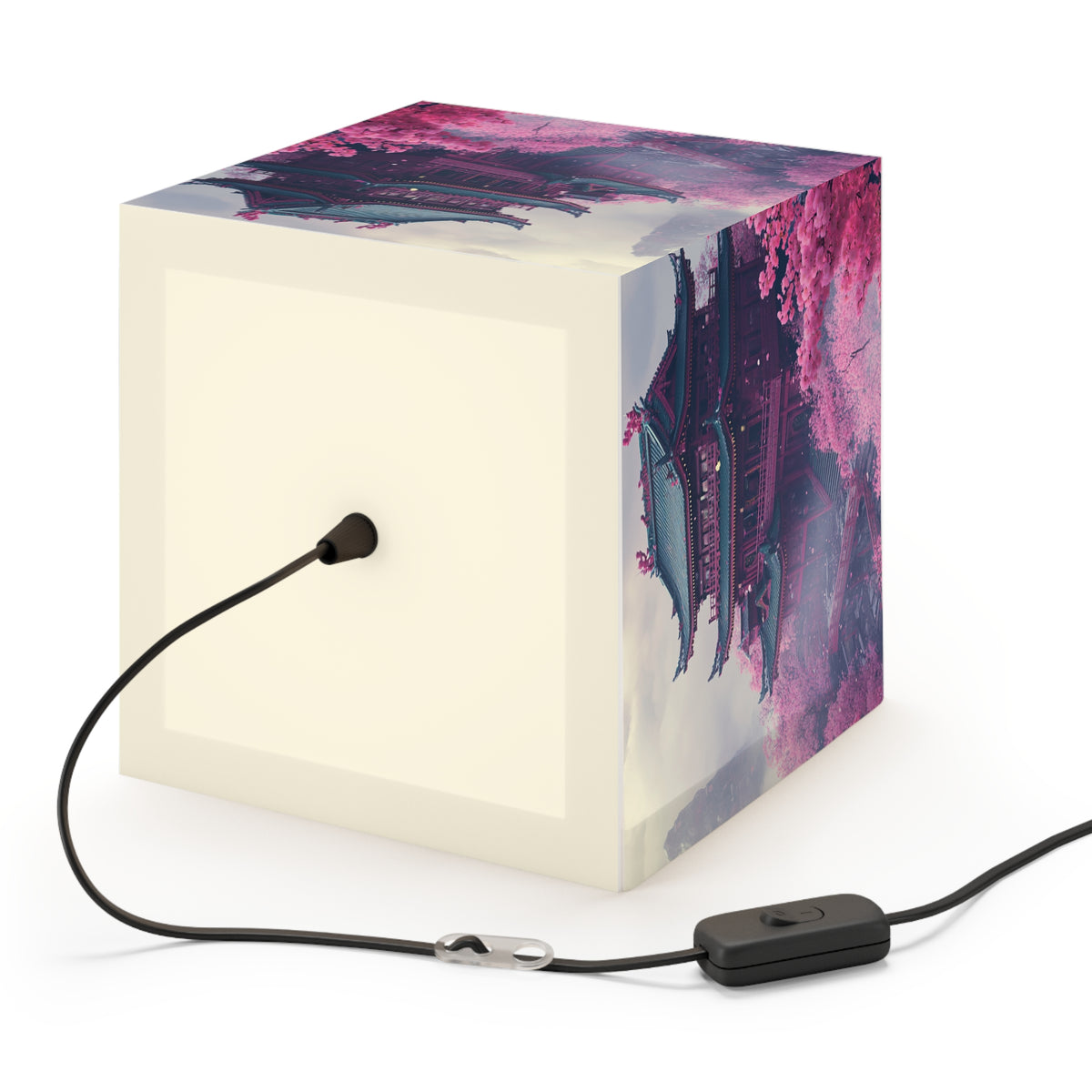 DECO - Lampe Cubique ZEN Temple Japonais