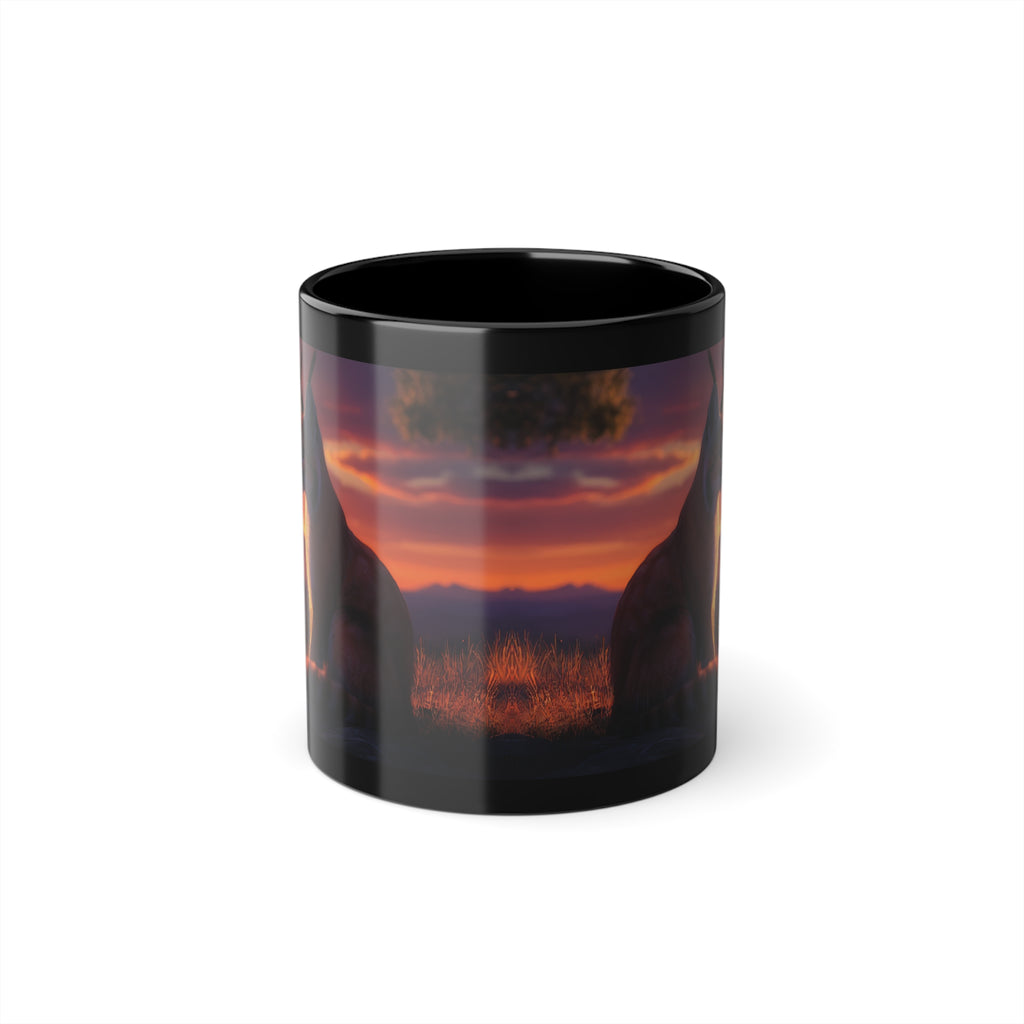 Mug Caracal au levé du Soleil