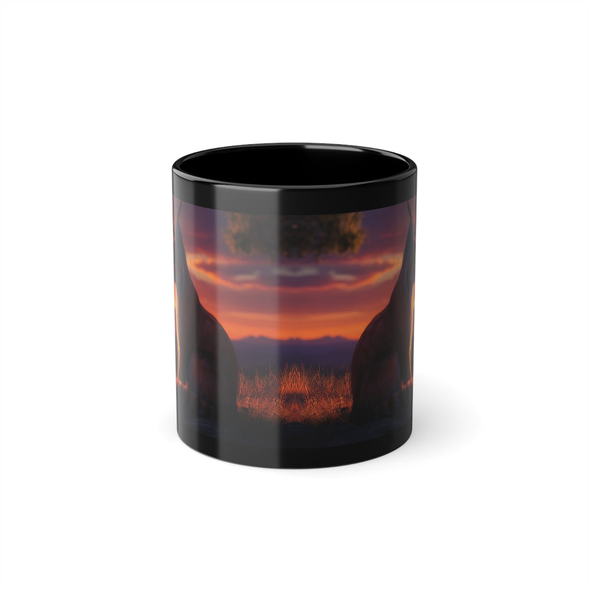 Mug Caracal au levé du Soleil