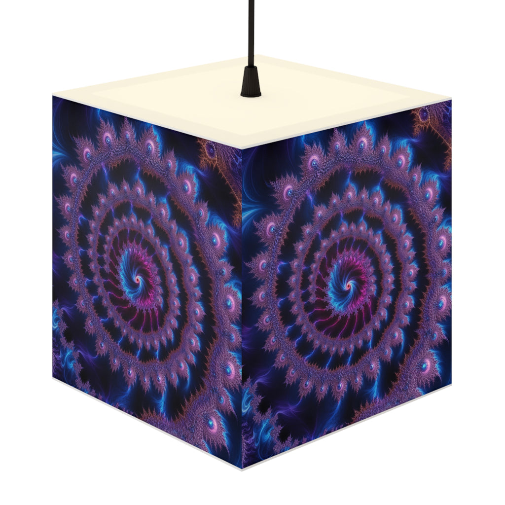 DECO - Lampe Cubique Fractale Courbe de Ship-Mandelbrot