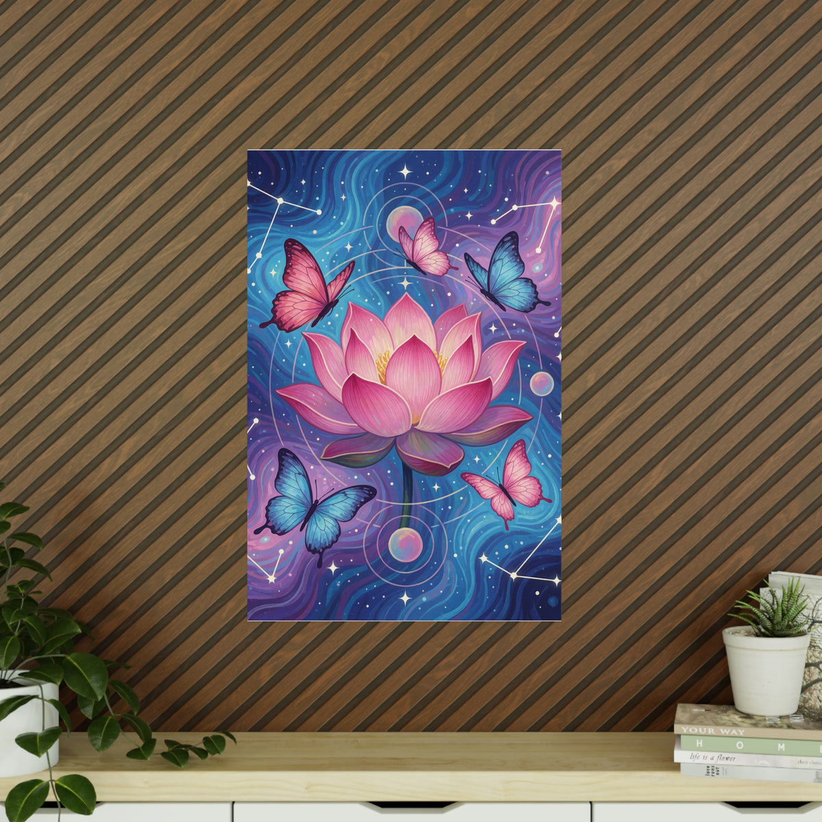 Poster Lotus Céleste