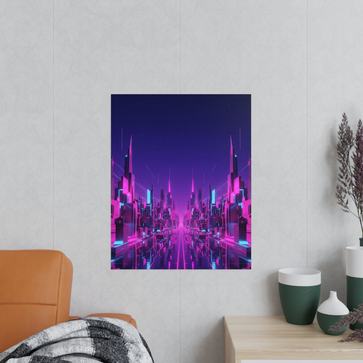 Poster Métropole Néon