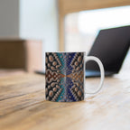 Mug blanc Fractal Tapis de Sirpinski