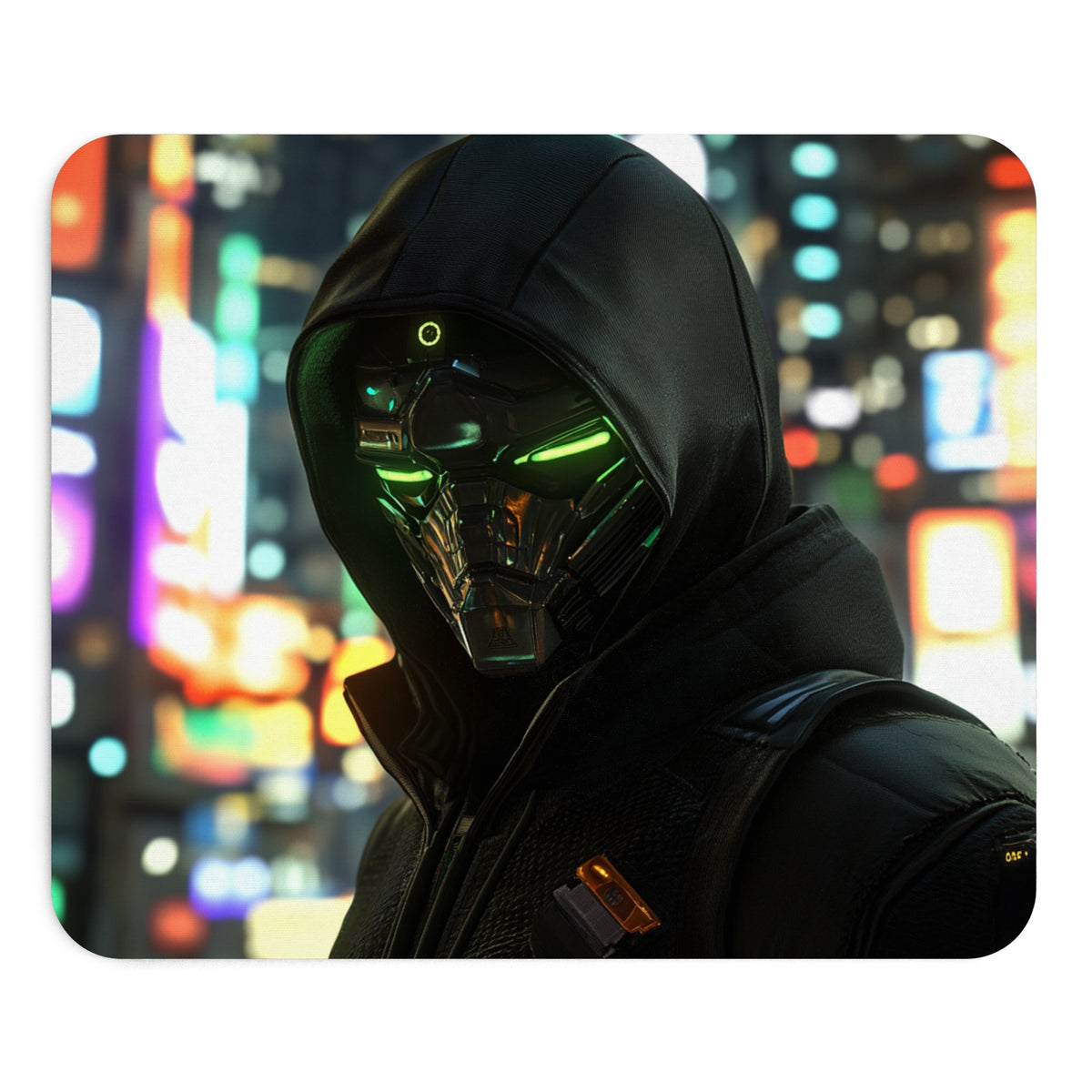 Tapis de souris Cyberpunk Super Vilain Masqué