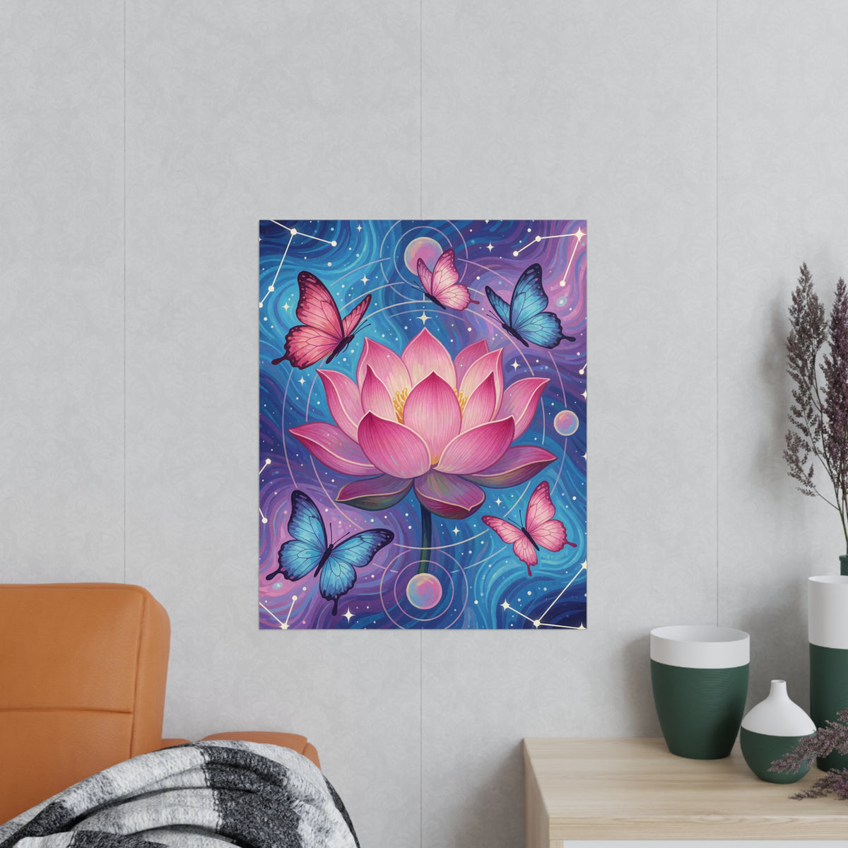 Poster Lotus Céleste
