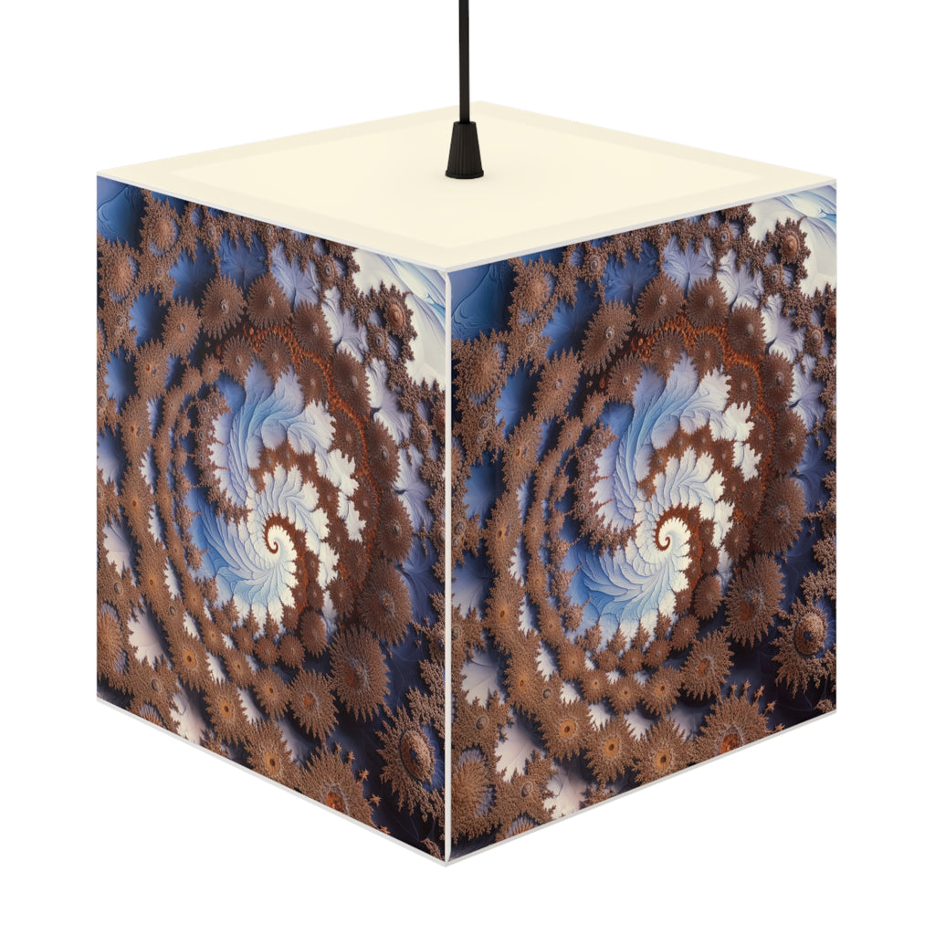 DECO - Lampe Cubique Fractale Courbe de Cesàro