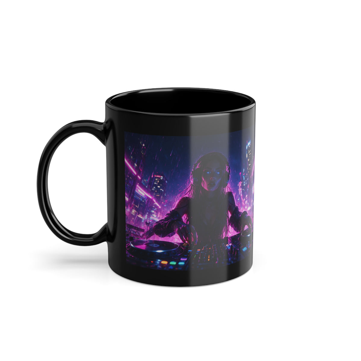 Mug Cyberpunk DJ en Transcendance