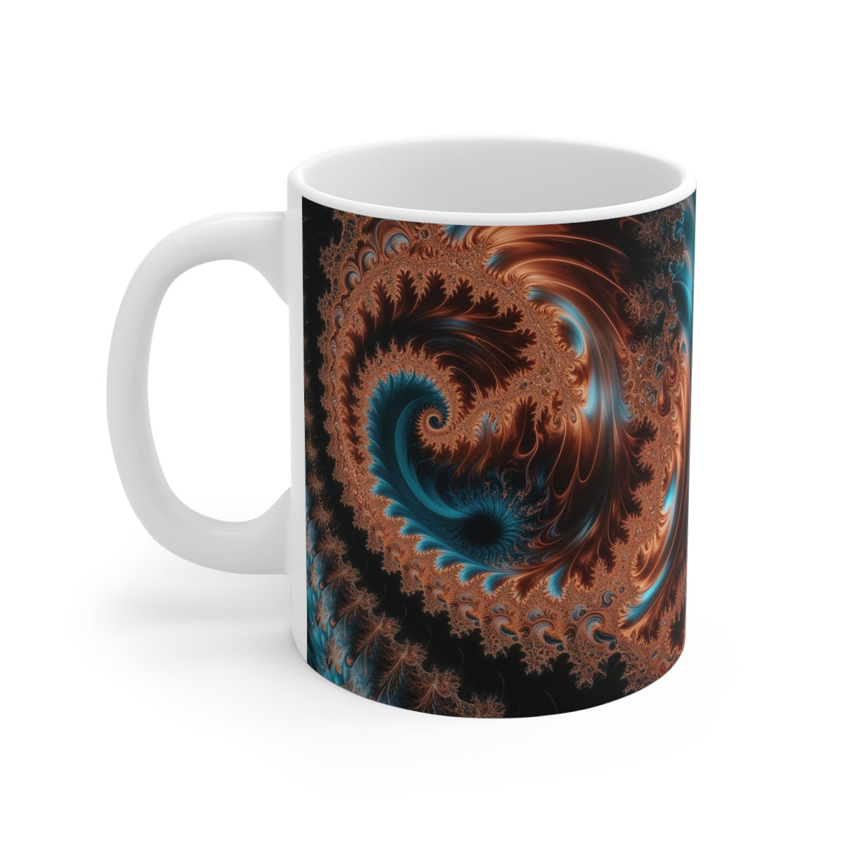Mug blanc Fractal de Newton-Raphson