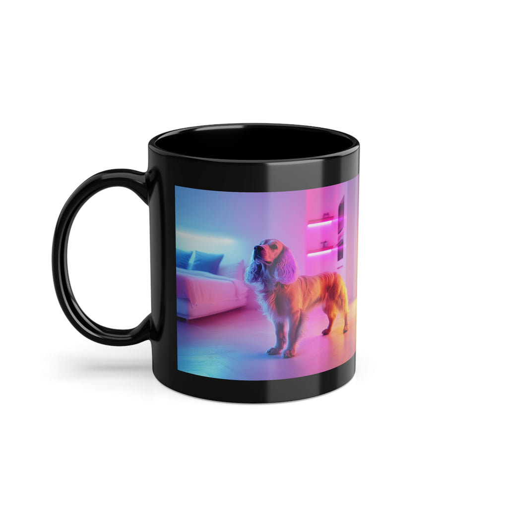 Mug Cocker-Spaniel Neon-Lights