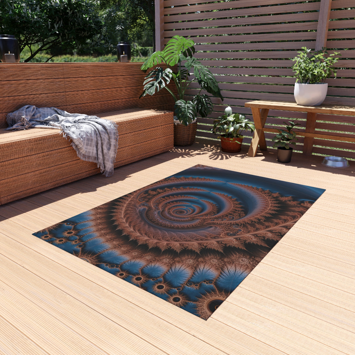 Tapis de salon Courbe de Gosper-Minkowski