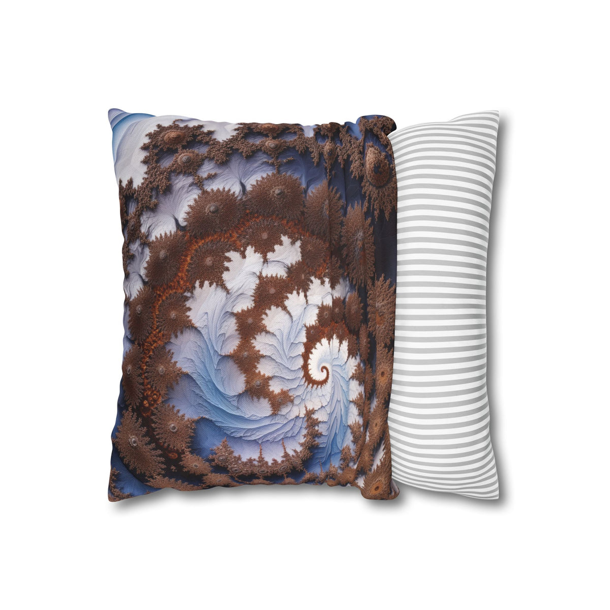 Housse de coussin Courbe Fractale de Cesaro