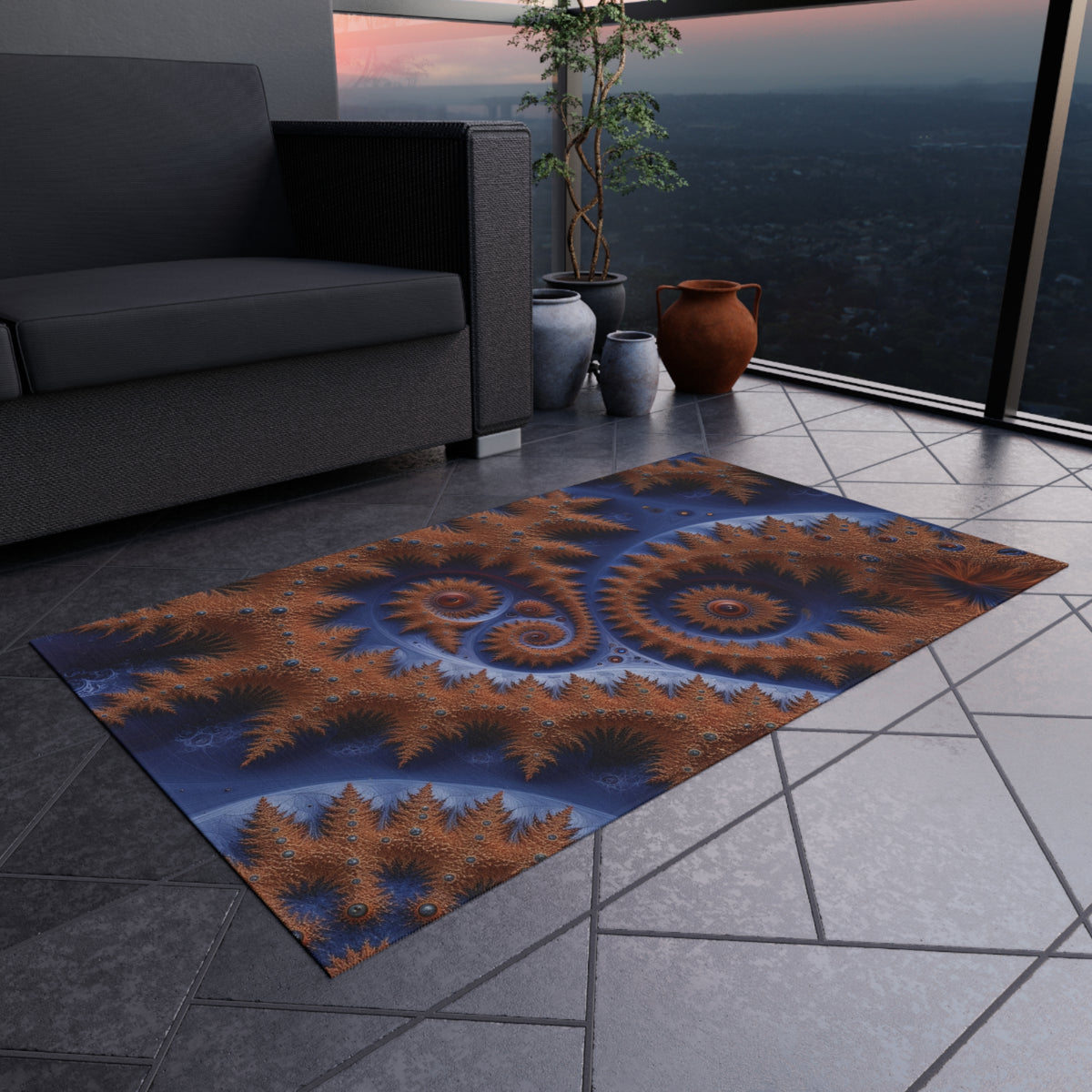 Tapis de salon Courbe de Cantor-Sierpińsky