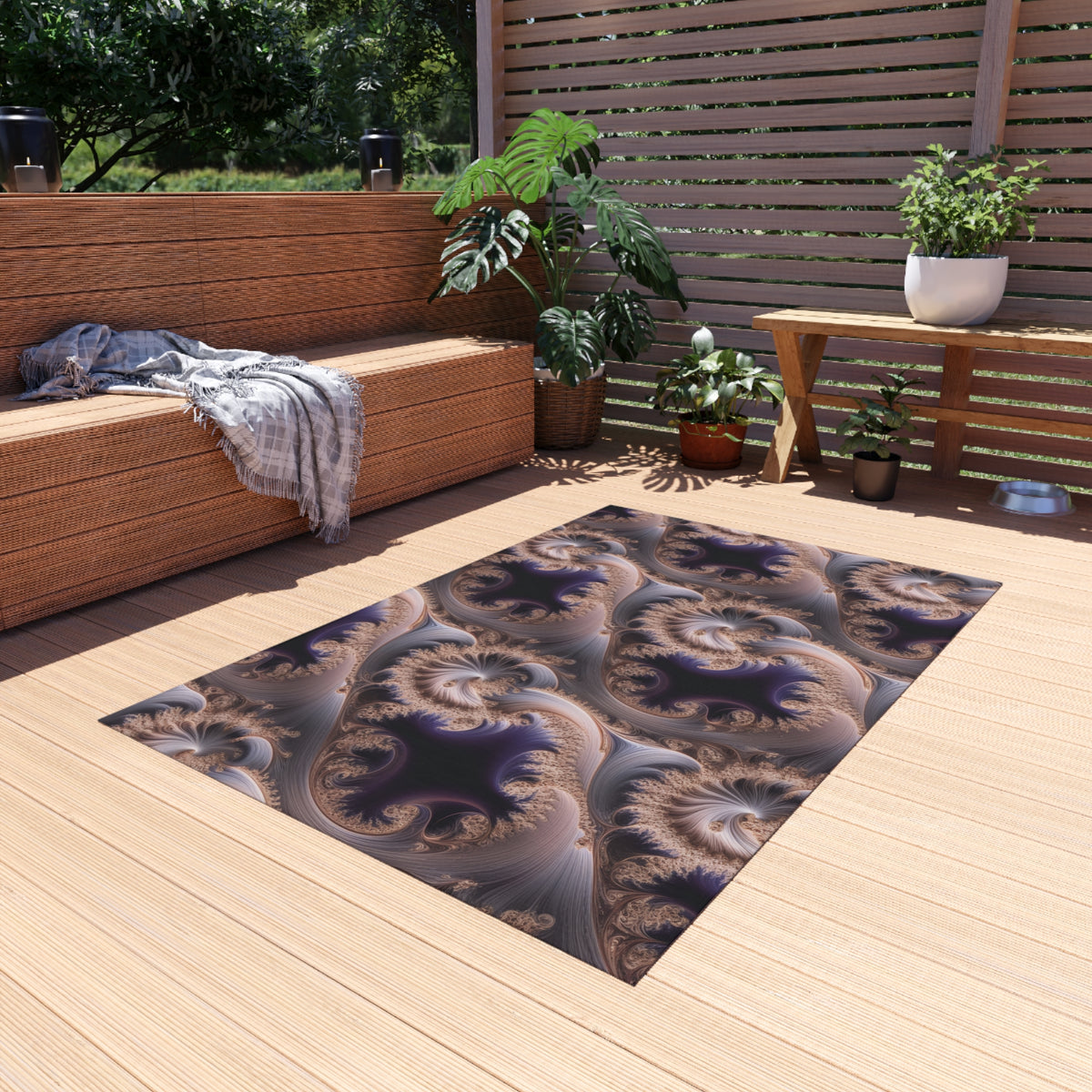 Tapis de salon Courbe de Hilbert-Sierpińsky