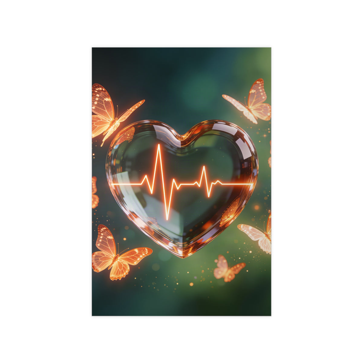 Poster Coeur Vibrant
