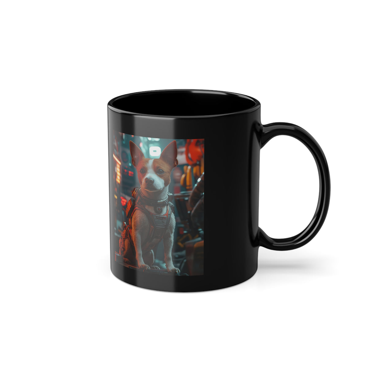Mug Jack Russel Cyberpunk