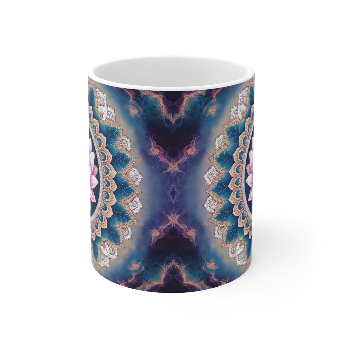 Mug blanc Mandala de l'Equanimité