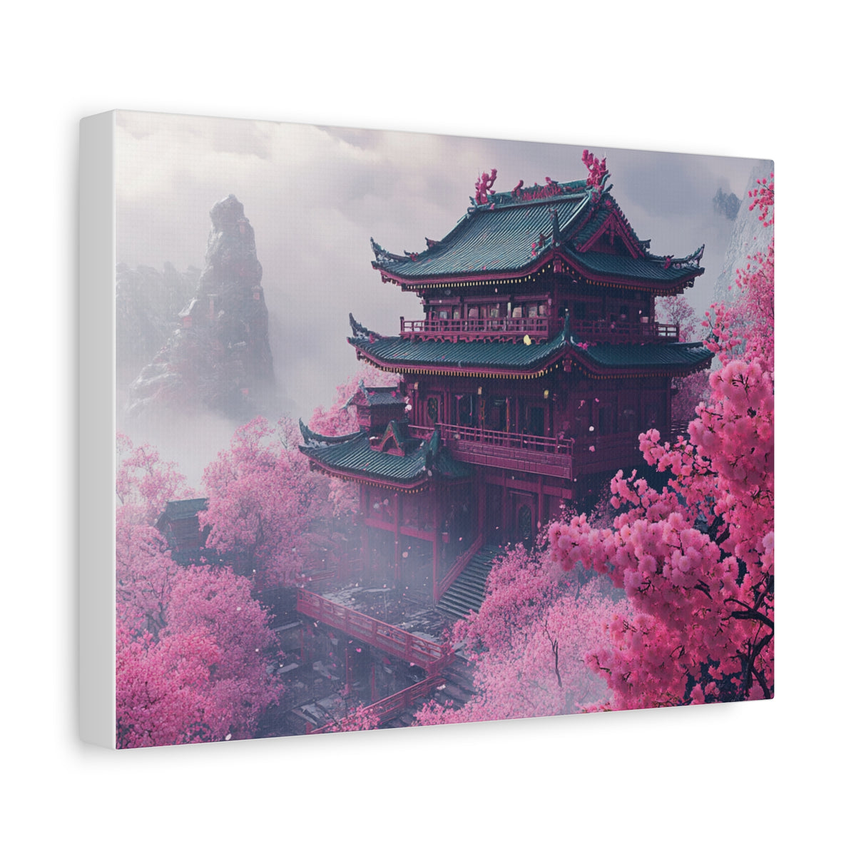 Tableau Temple Traditionnel Japonais