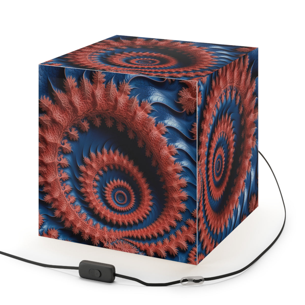 DECO - Lampe Cubique Fractale Courbe de Dragon