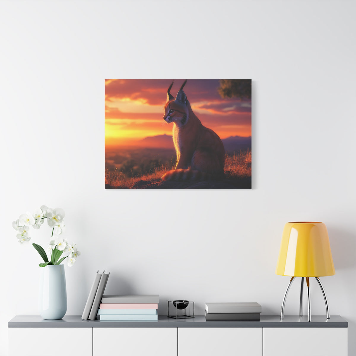 Tableau Caracal au Levé Du Jour