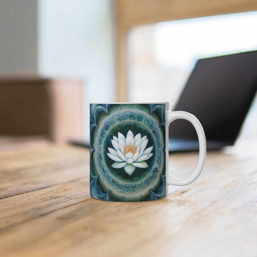 Mug blanc Mandala de la Sérénité Intérieure