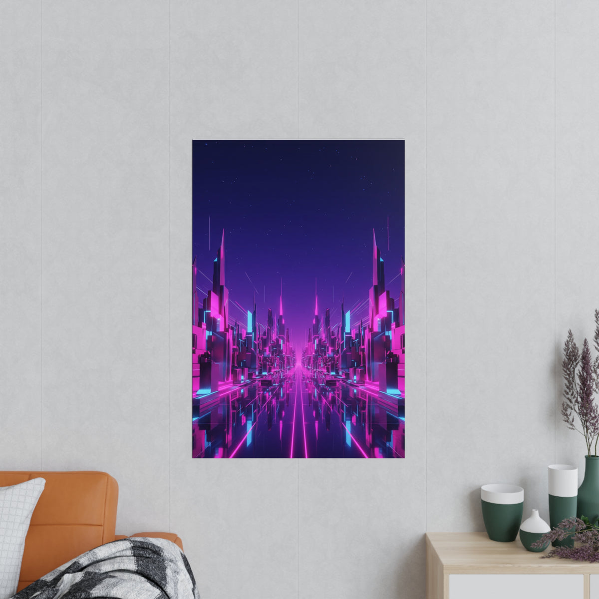 Poster Métropole Néon