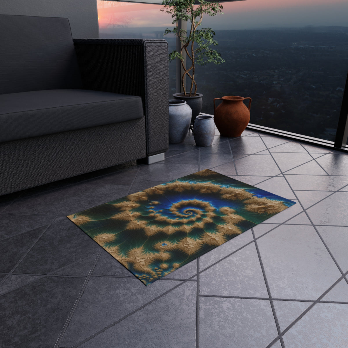 Tapis de salon Courbe de Vicsek