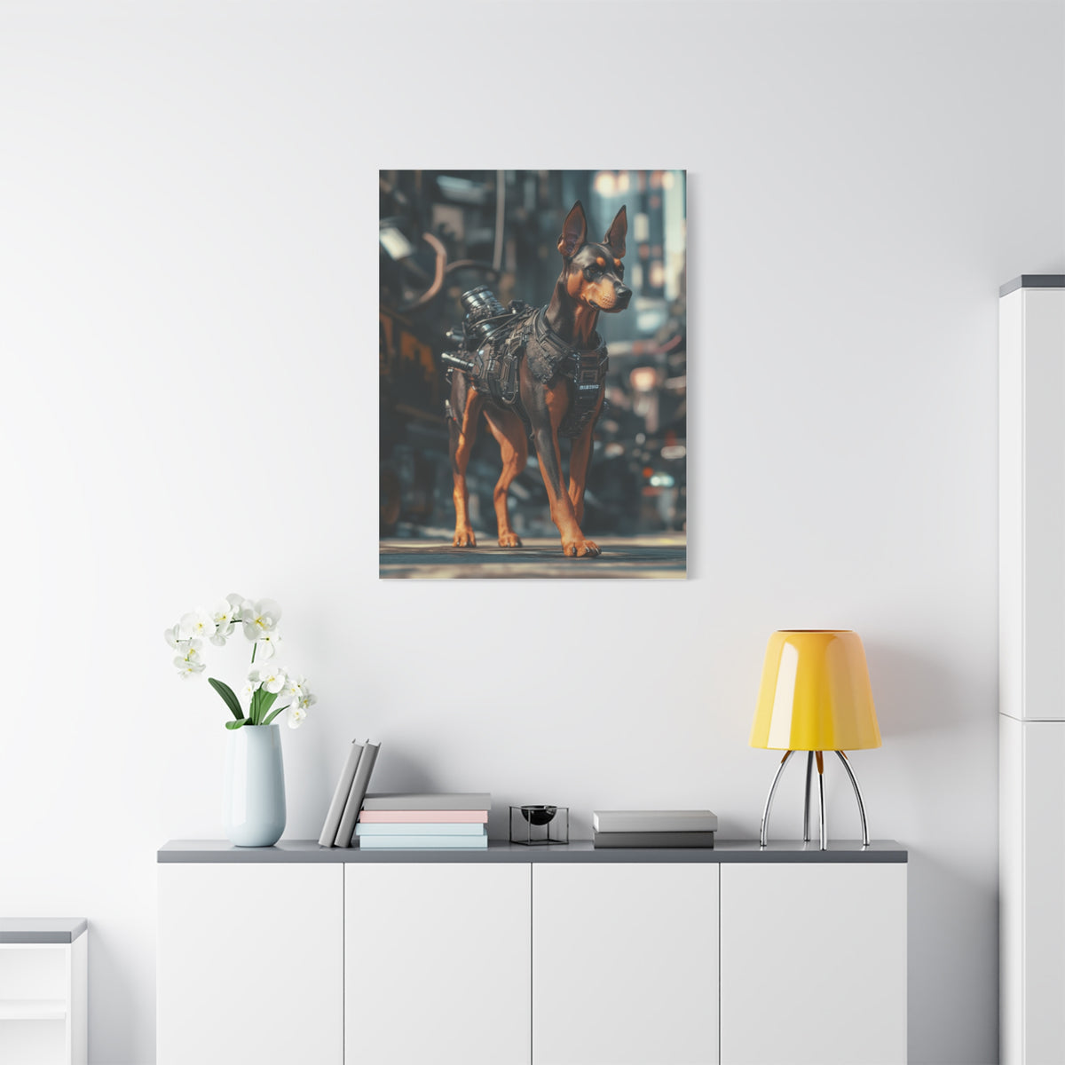 Tableau Doberman Matériel Tactique