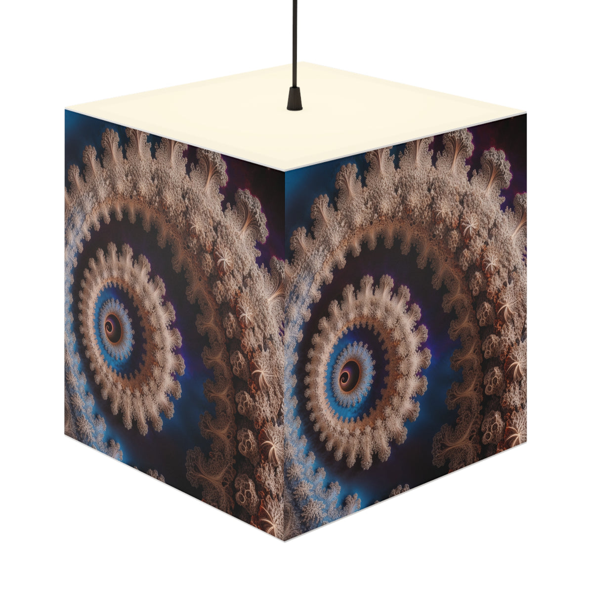 DECO - Lampe Cubique Fractale Courbe de Cesàro-Way