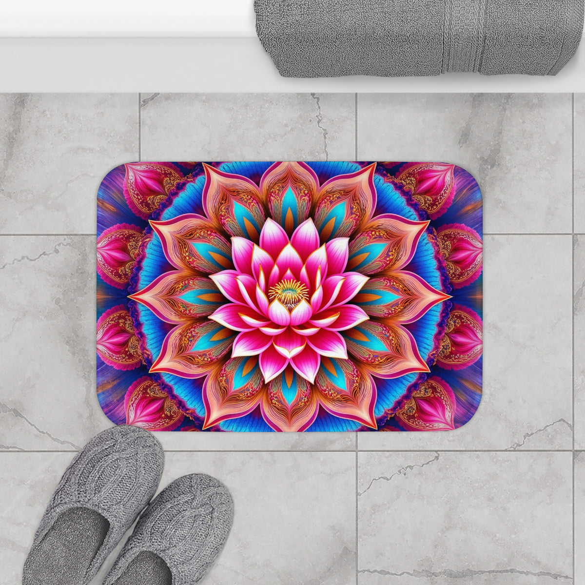 Tapis salle de bain Mandala de la Guérison