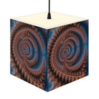 DECO - Lampe Cubique Fractale Courbe de Gosper-Minkowski