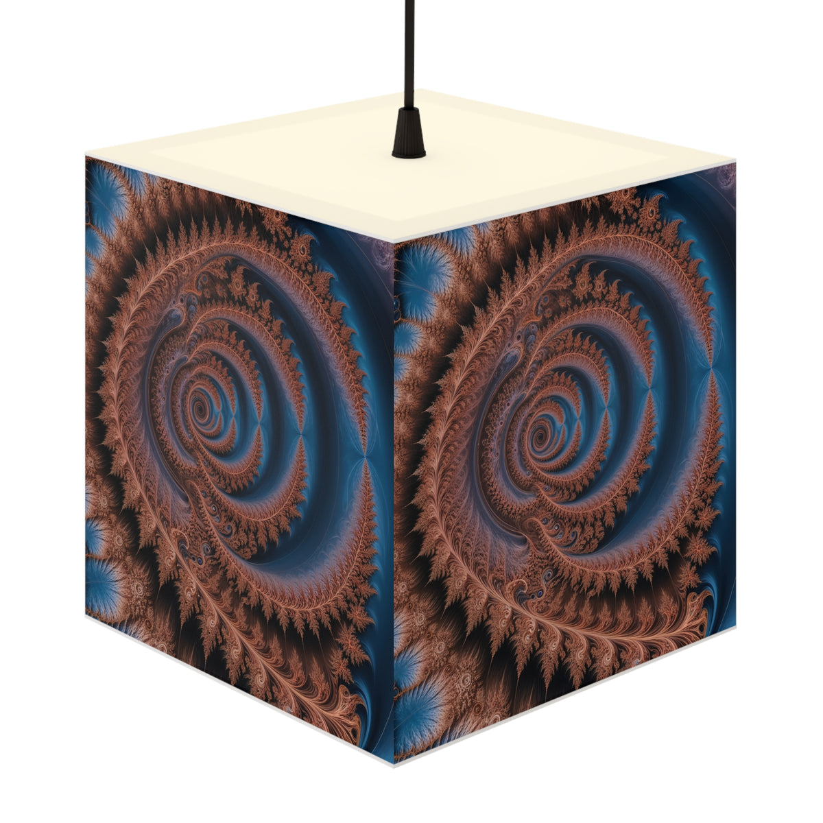 DECO - Lampe Cubique Fractale Courbe de Gosper-Minkowski