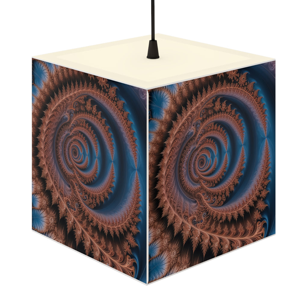 DECO - Lampe Cubique Fractale Courbe de Gosper-Minkowski
