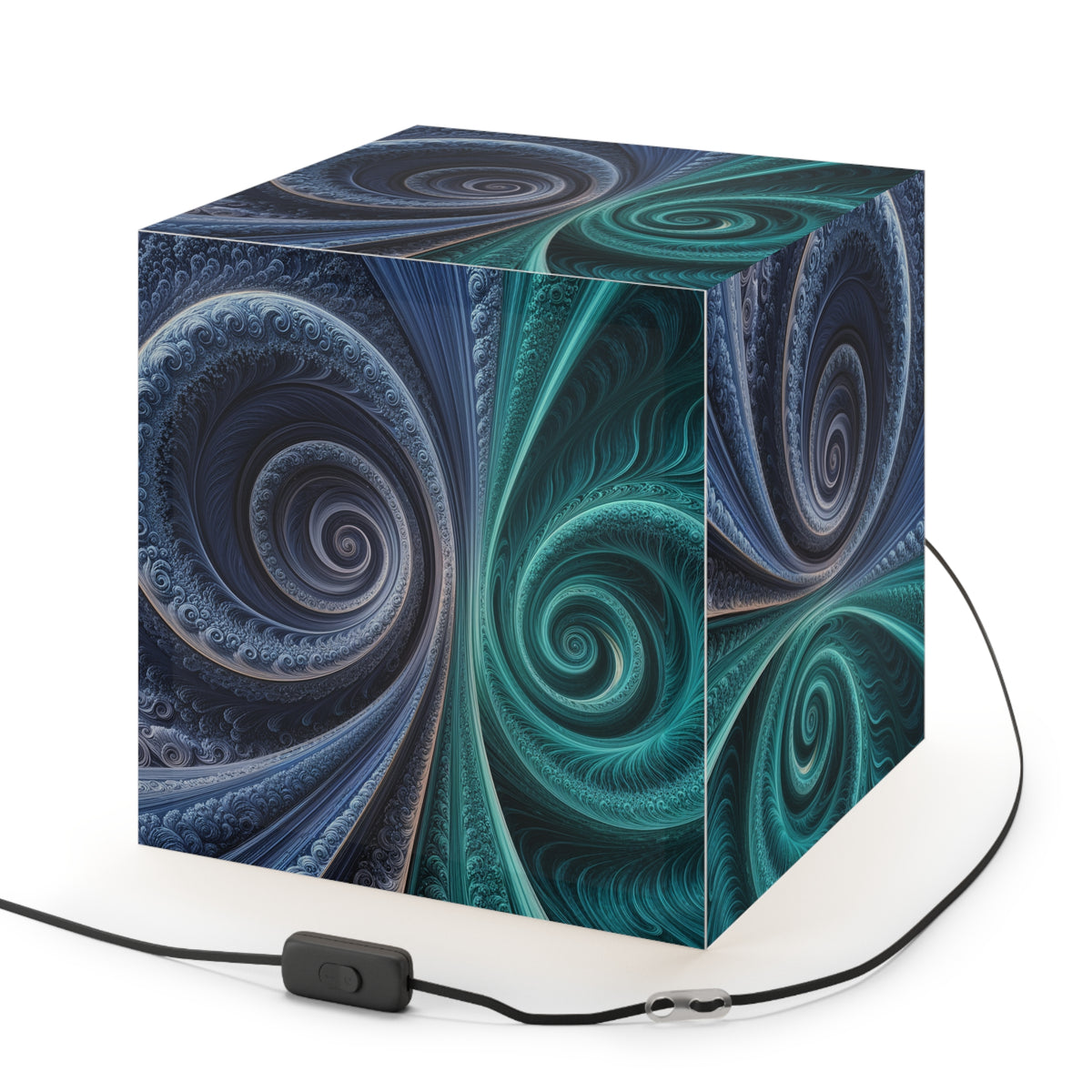 DECO - Lampe Cubique Fractale Courbe de Cesàro-Peano