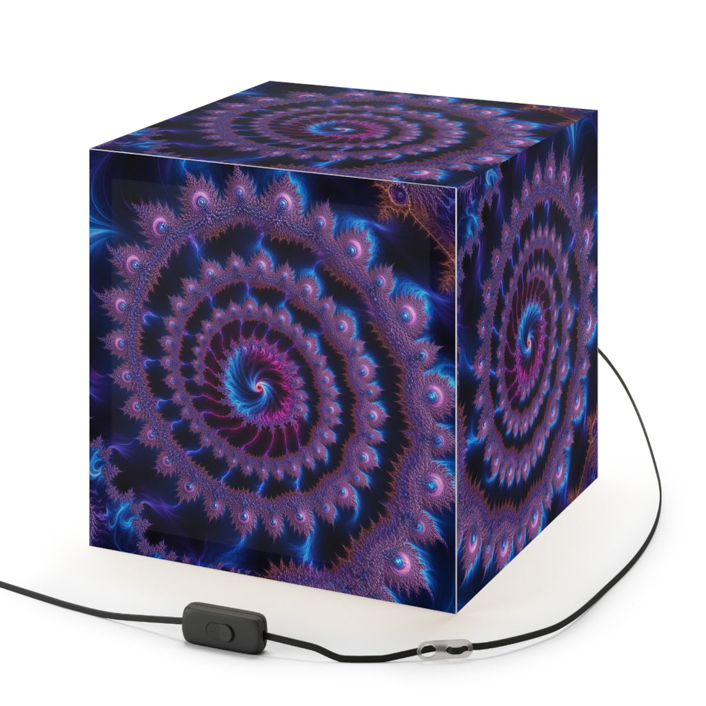 DECO - Lampe Cubique Fractale Courbe de Ship-Mandelbrot