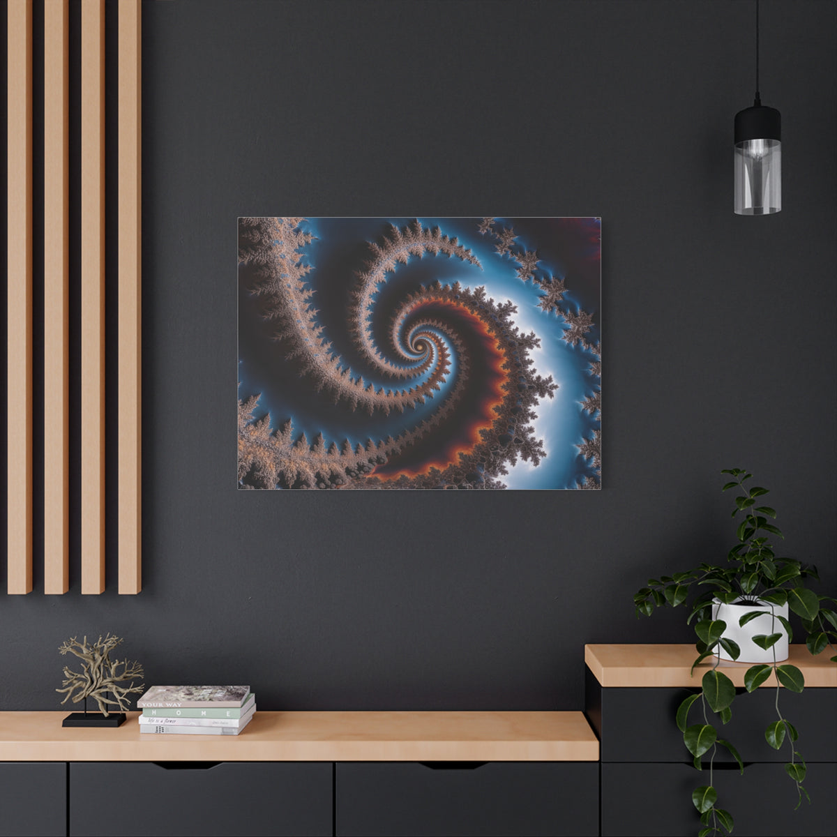 Tableau Courbe Fractale de Moore