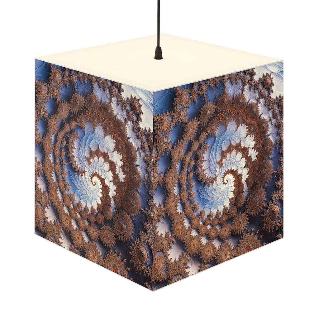 DECO - Lampe Cubique Fractale Courbe de Cesàro
