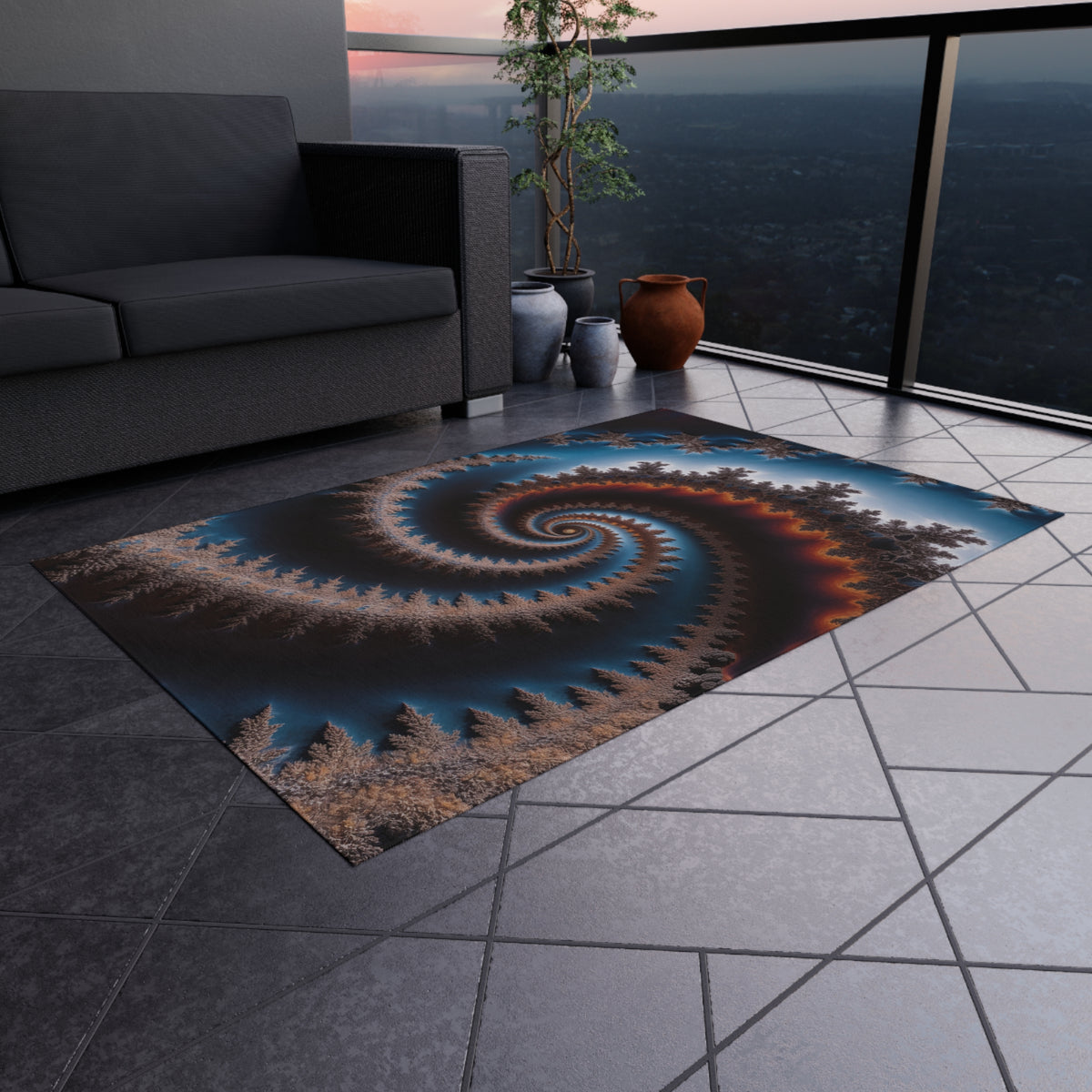 Tapis de salon Courbe de Moore