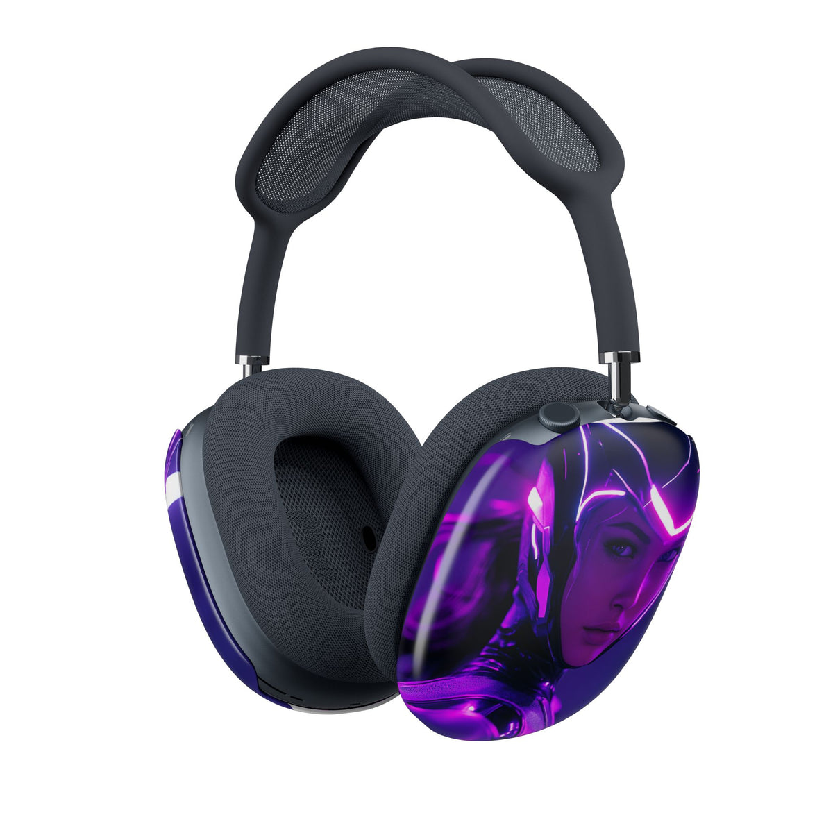 Housse airpods Cyberpunk Brune Regard Perçant