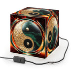 DECO - Lampe Cubique ZEN Yin Yang Marbré Enflammé
