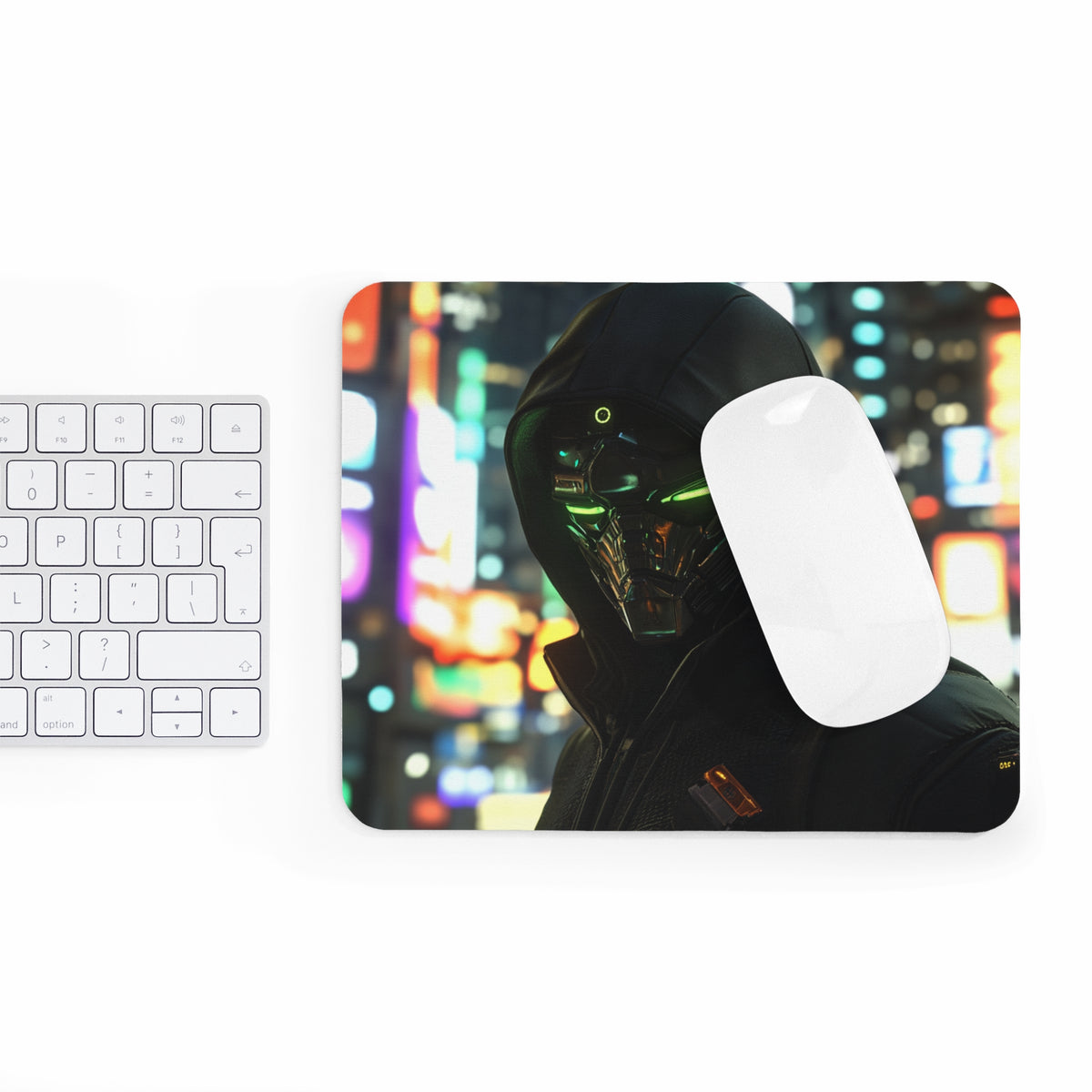 Tapis de souris Cyberpunk Super Vilain Masqué