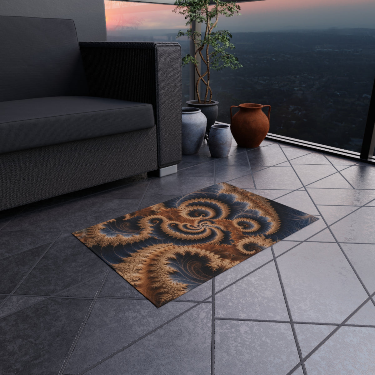 Tapis de salon Courbe de Tarry